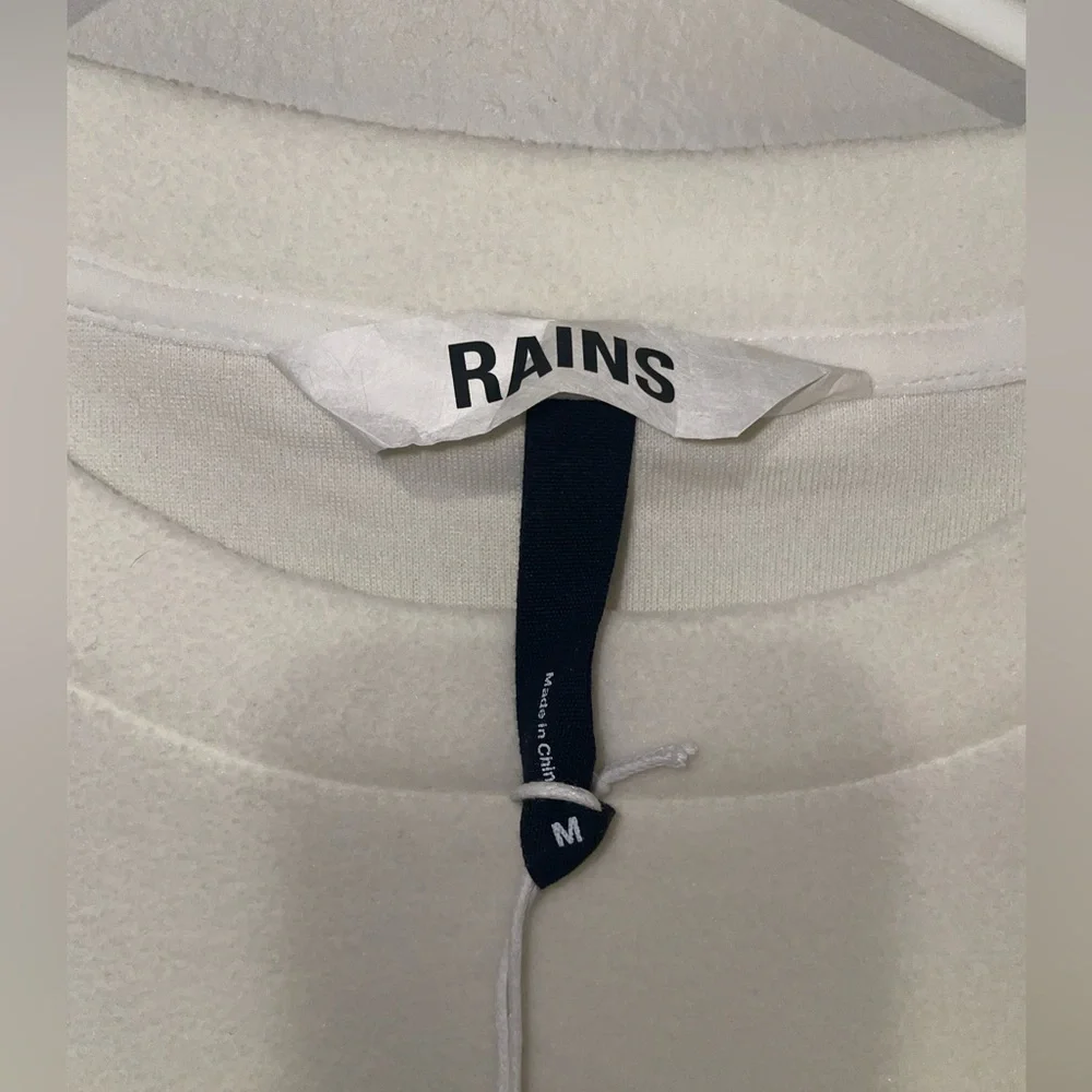 RAINS UNISEX CREWNECK FLEECE SWEATSHIRT - Picture 2 of 7